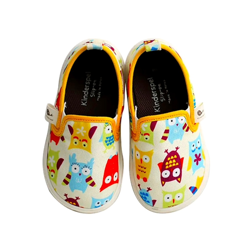 Toddler Slip-On Shoes - Colorful Owl Print